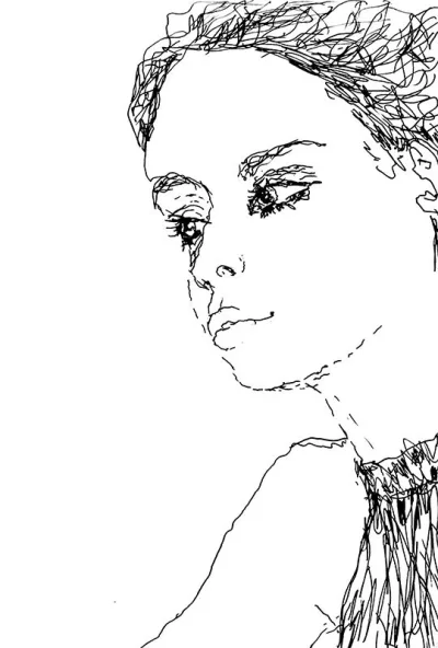 Woman wearing sparkly shadow
